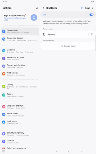 Press the Home key to return to the home screen.