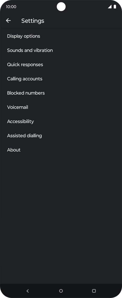 Press Calling accounts.