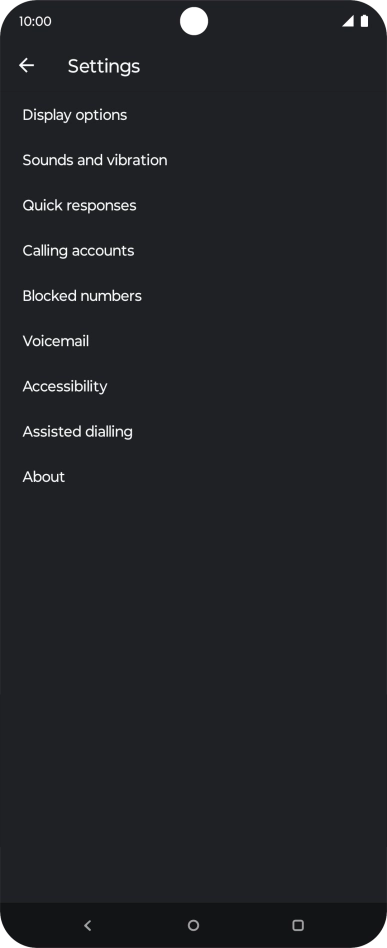 Press Calling accounts.