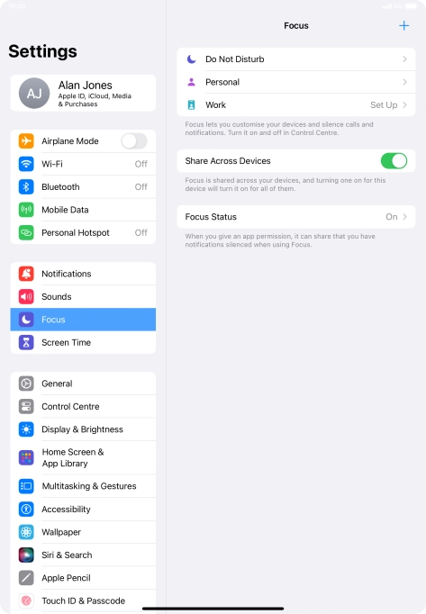 Press Do Not Disturb.