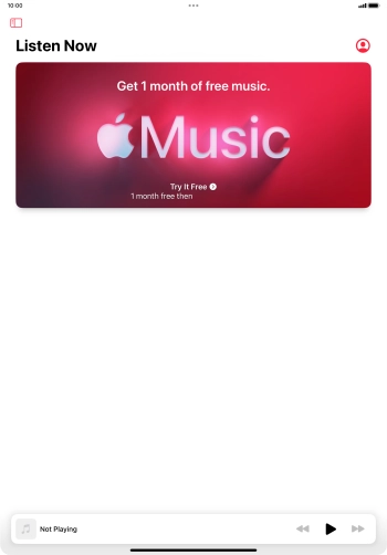 Slide your finger right starting from the left side of the screen.