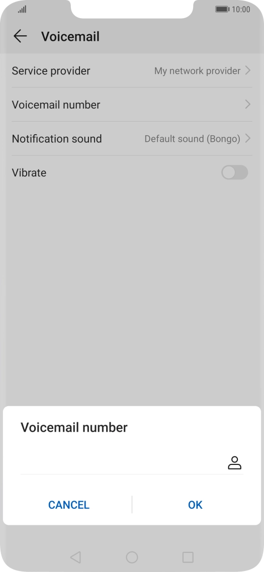 Key in +447953222222 and press OK.