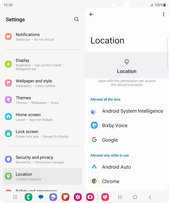 Press the required app.