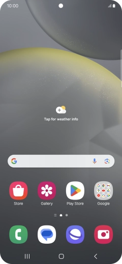 Slide your finger upwards on the screen.
