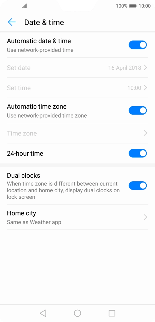 Press the Home key to return to the home screen.
