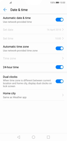 Press the Home key to return to the home screen.