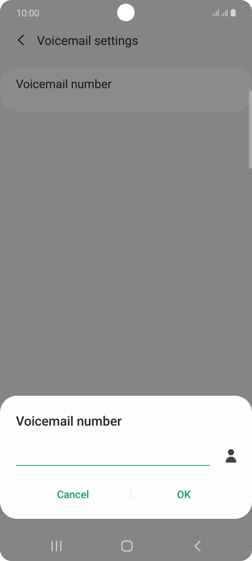 Key in +447953222222 and press OK.