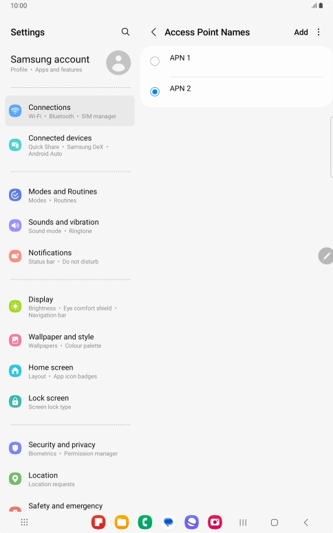 Press the Home key to return to the home screen.