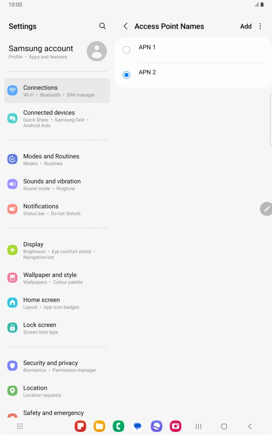 Press the Home key to return to the home screen.