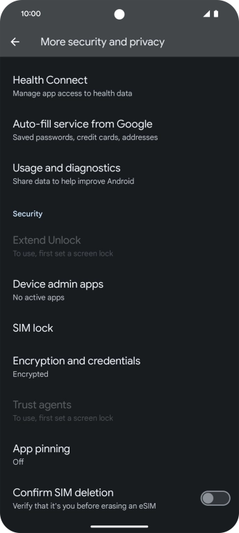 Press SIM lock.