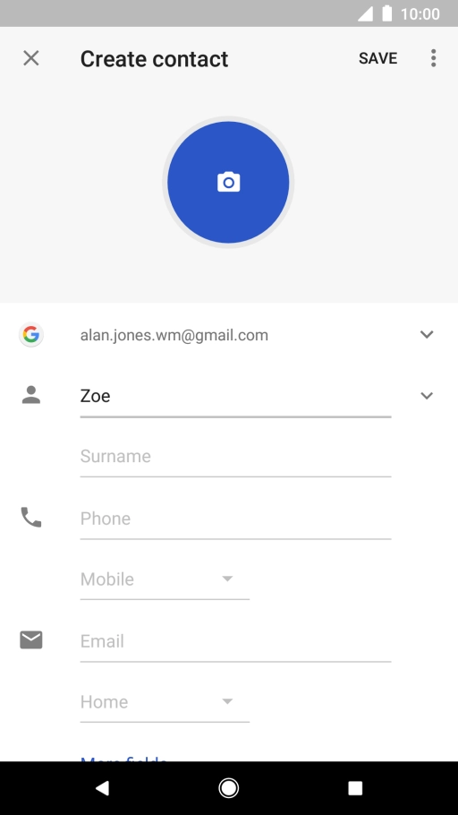 Press Surname and key in the required last name.