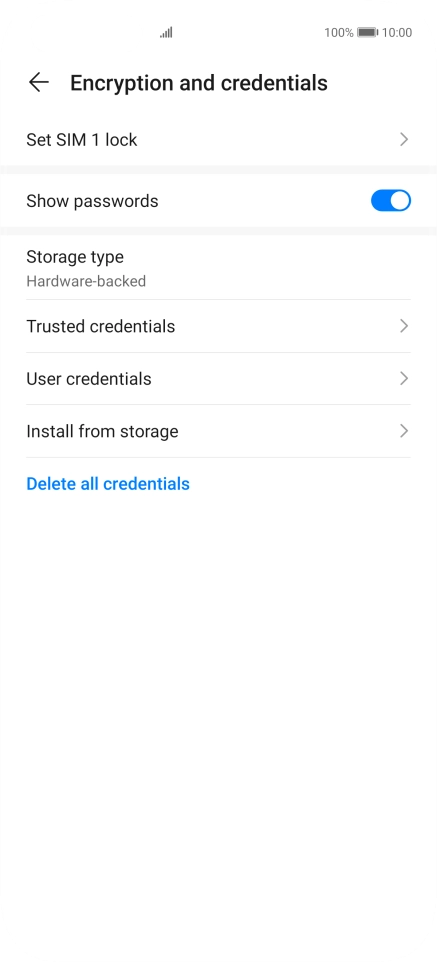 Press Set ‹SIM› lock.