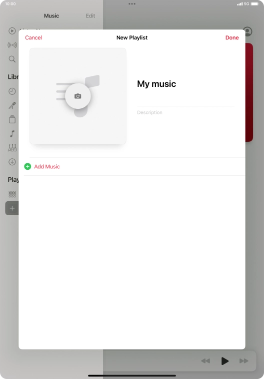 Press Add Music.