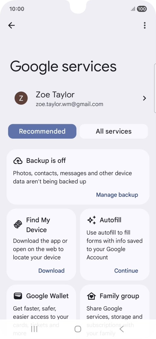 Press Find My Device.