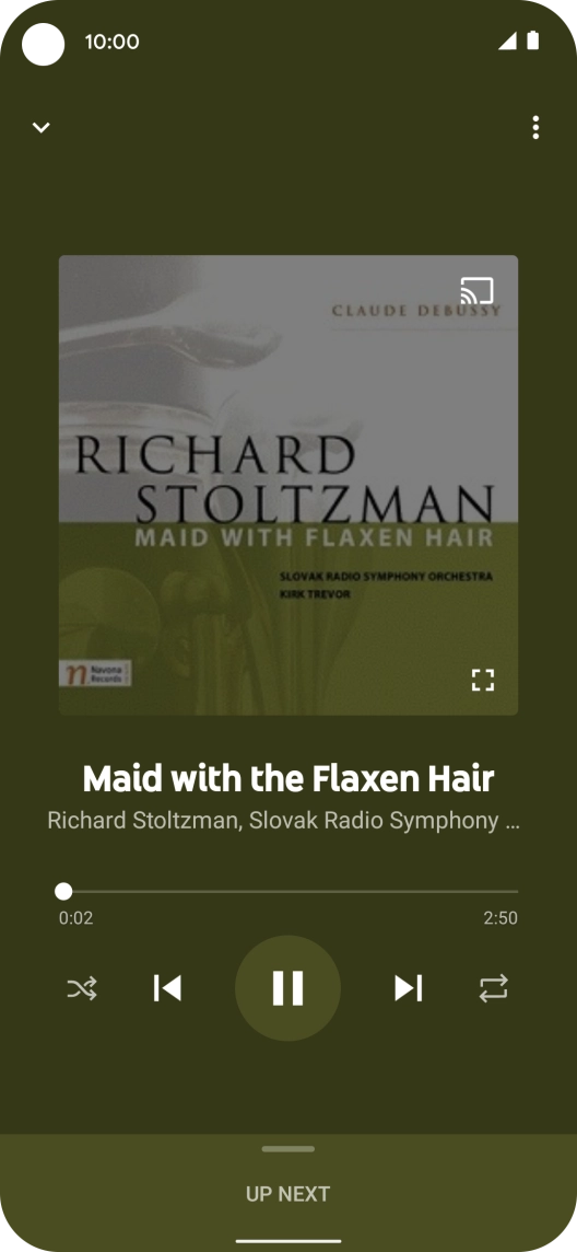 Press arrow right to go to the next audio file.