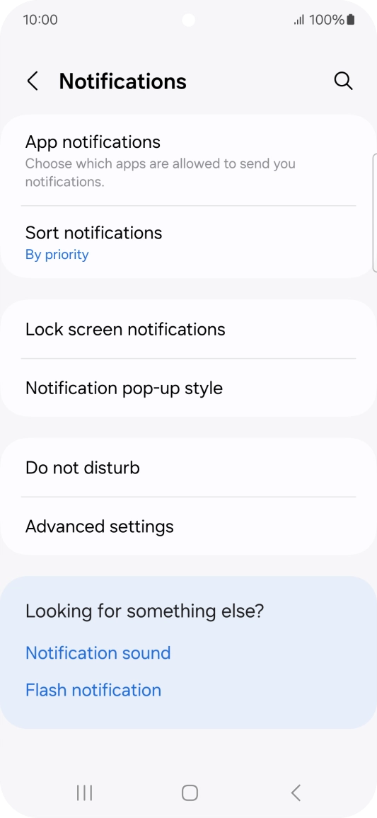 Press App notifications.