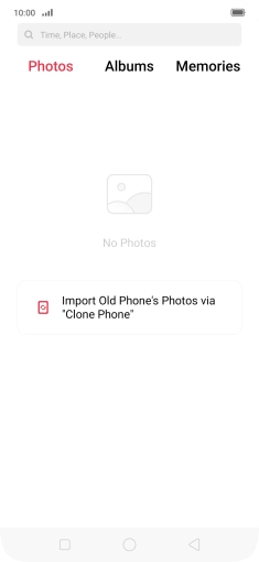 Press Albums and go to the required folder.