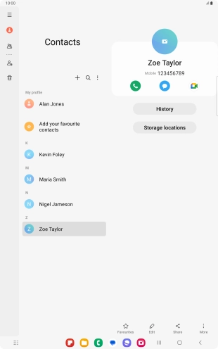Press the Home key to return to the home screen.