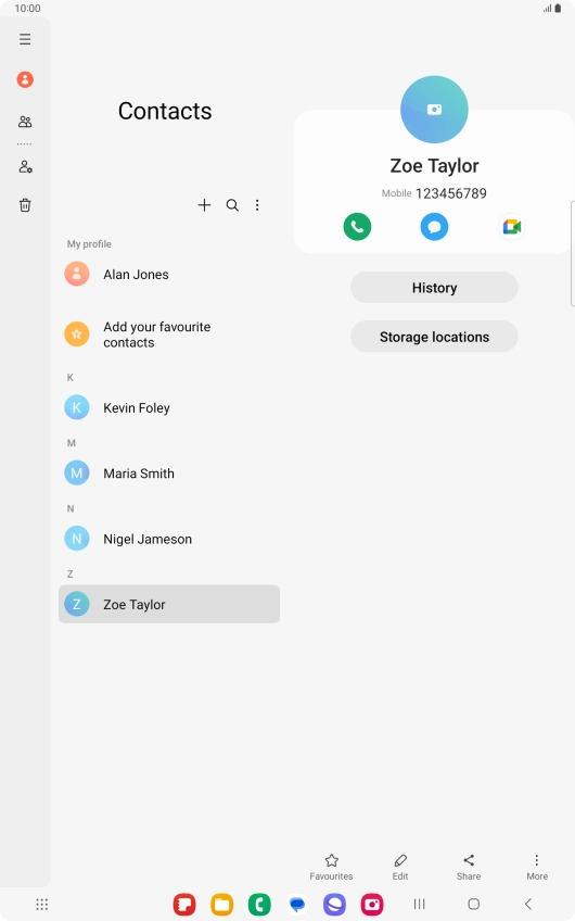 Press the Home key to return to the home screen.