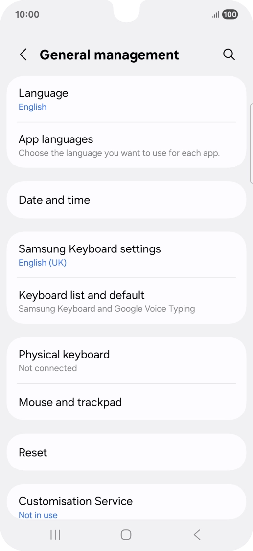 Press Date and time.