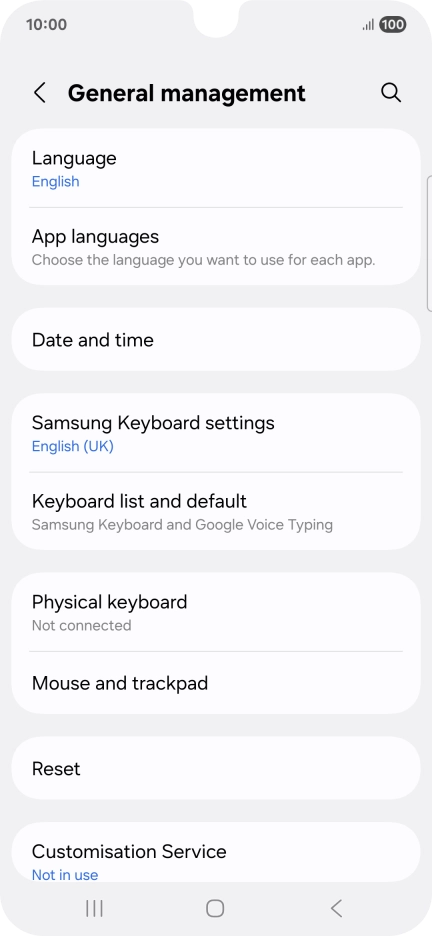Press Date and time.