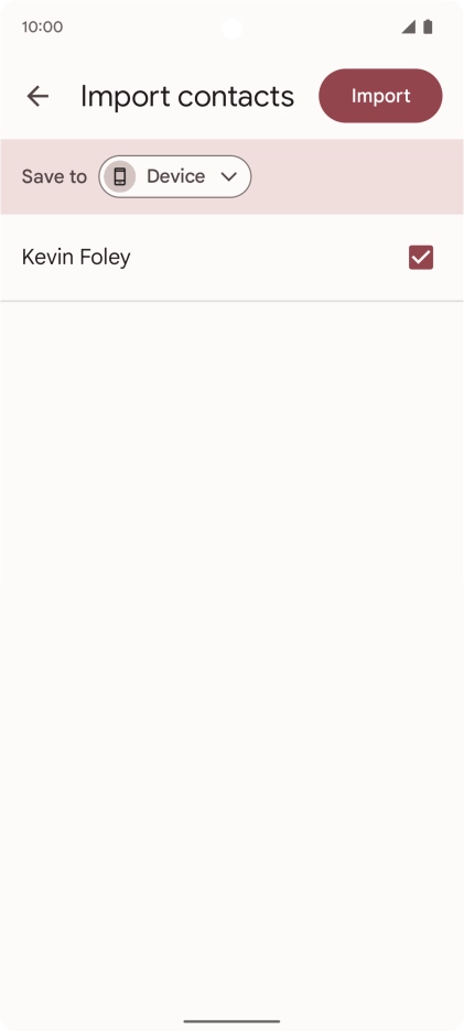 Press the fields next to the required contacts.