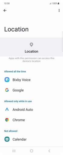 Press the required app.