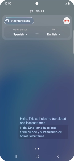 Press the drop down lists to select the required languages.