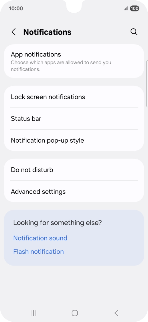 Press App notifications.
