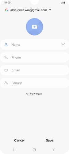 Press the address book drop down list.