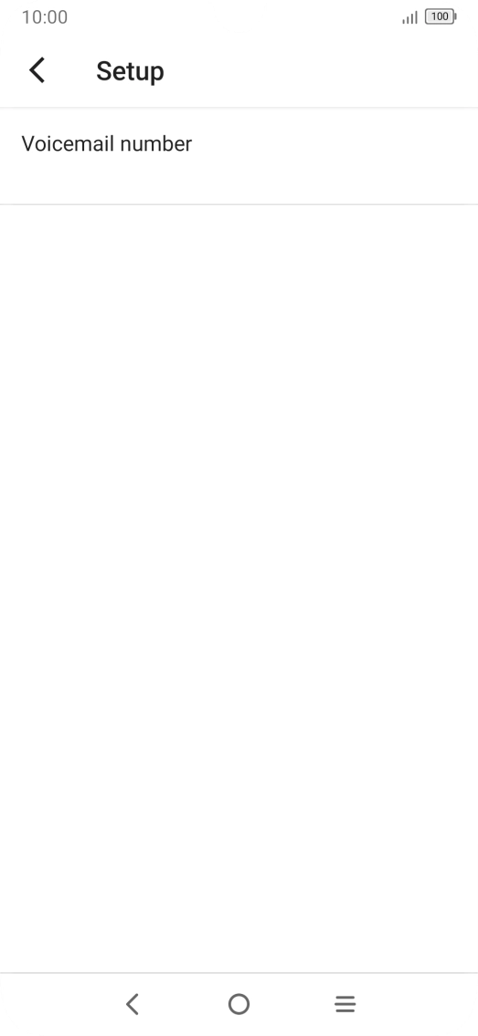 Press Voicemail number.