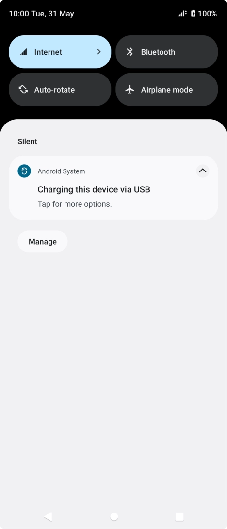Press Tap for more options..