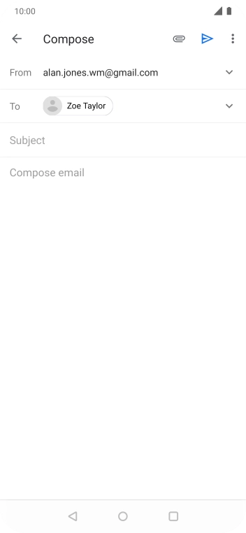 Press Subject and key in the required subject.