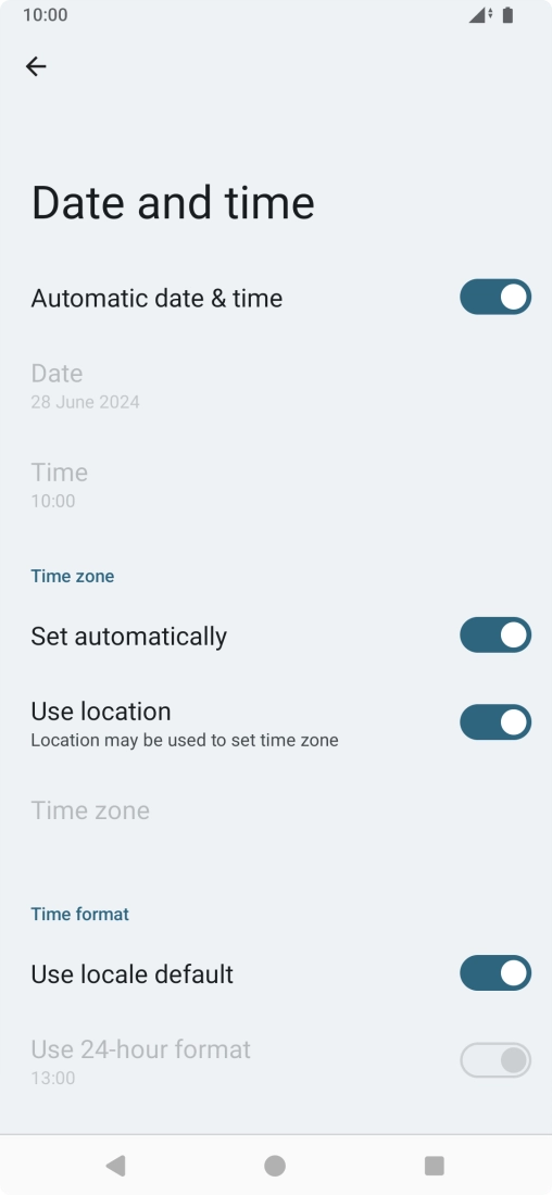 Press the Home key to return to the home screen.