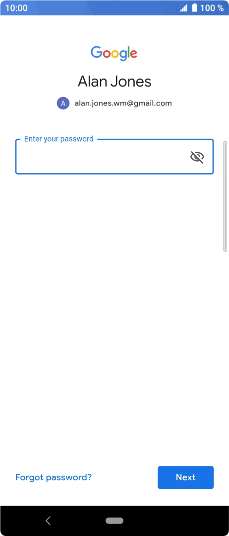 Press the field below 