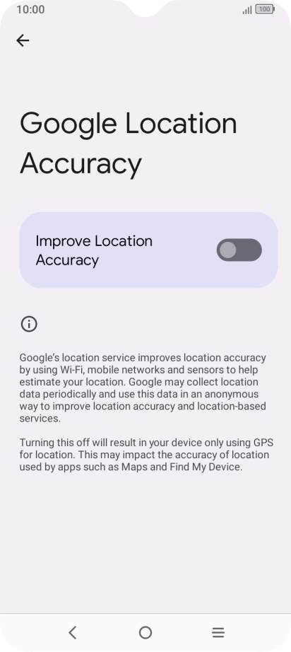 If you press the indicator next to 