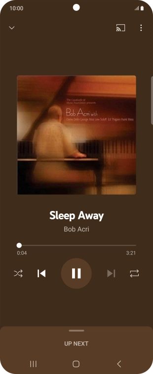 Press arrow right to go to the next audio file.