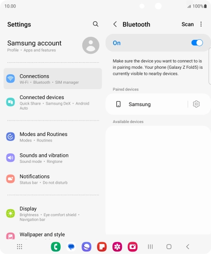 Press the Home key to return to the home screen.