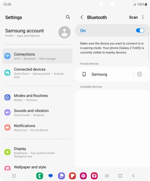 Press the Home key to return to the home screen.