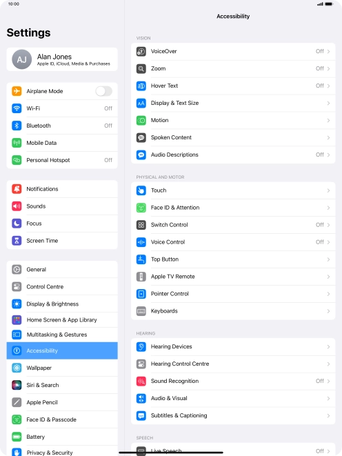 Press the required category below 