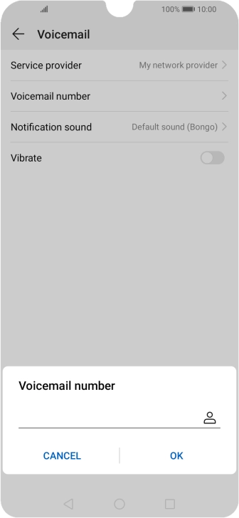 Key in +447953222222 and press OK.