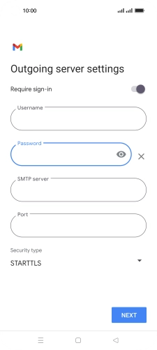 Press the field below 