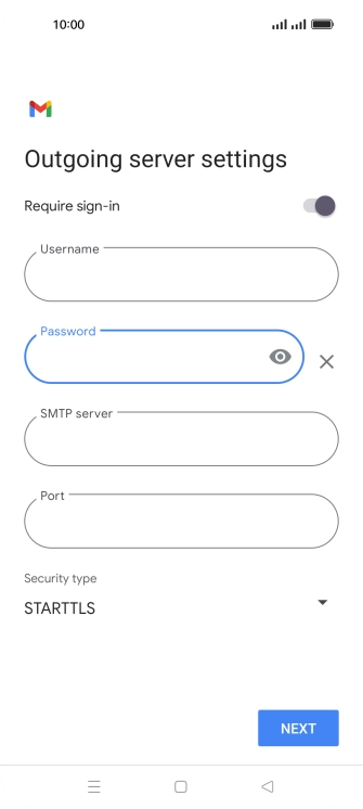 Press the field below 