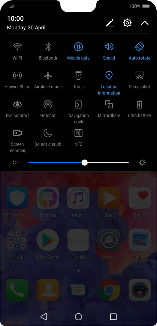 Press Airplane mode to turn the function on or off.