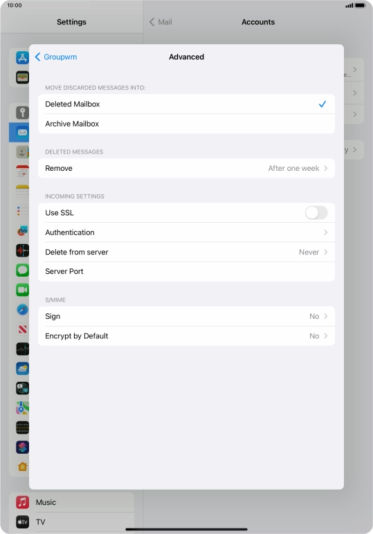 Press Authentication.