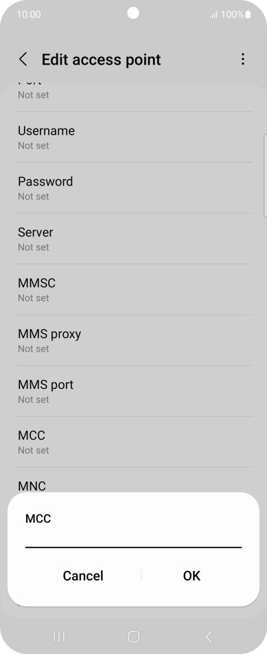 Key in 234 and press OK.