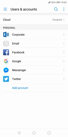 Press the menu icon.