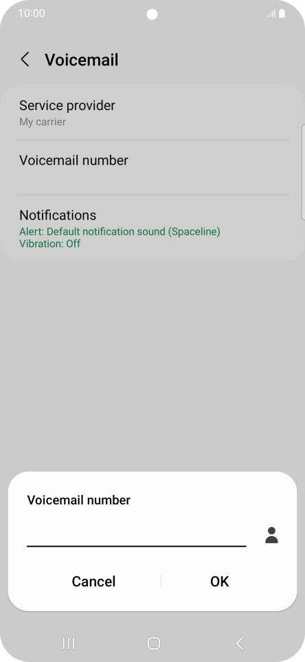 Key in +447953222222 and press OK.