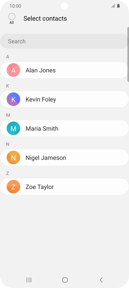 Press the field above 