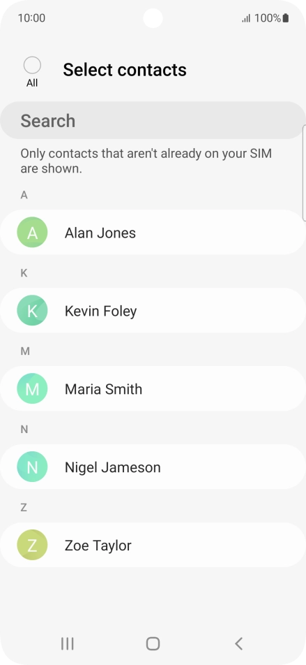 Press the field above 